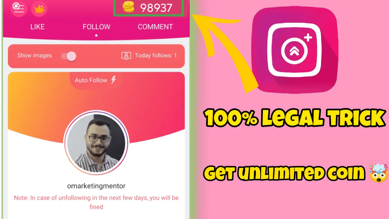 how to unlimited instaup coins